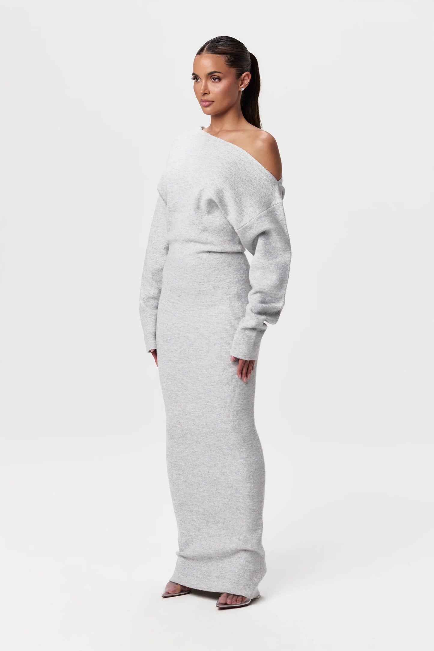 SERENA | OFF-SHOULDER KNIT DRESS