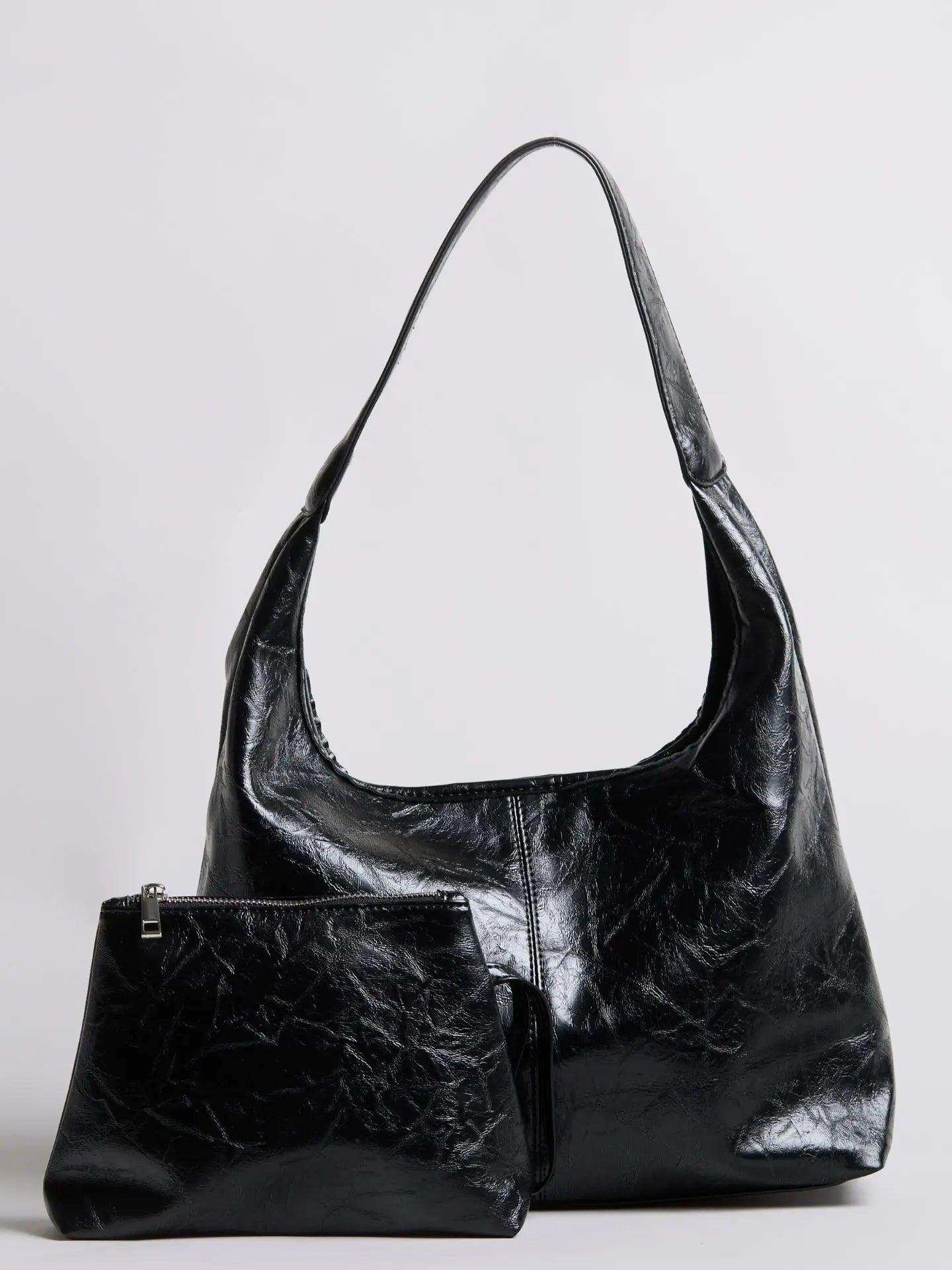 YAYA Distressed Leather Tote