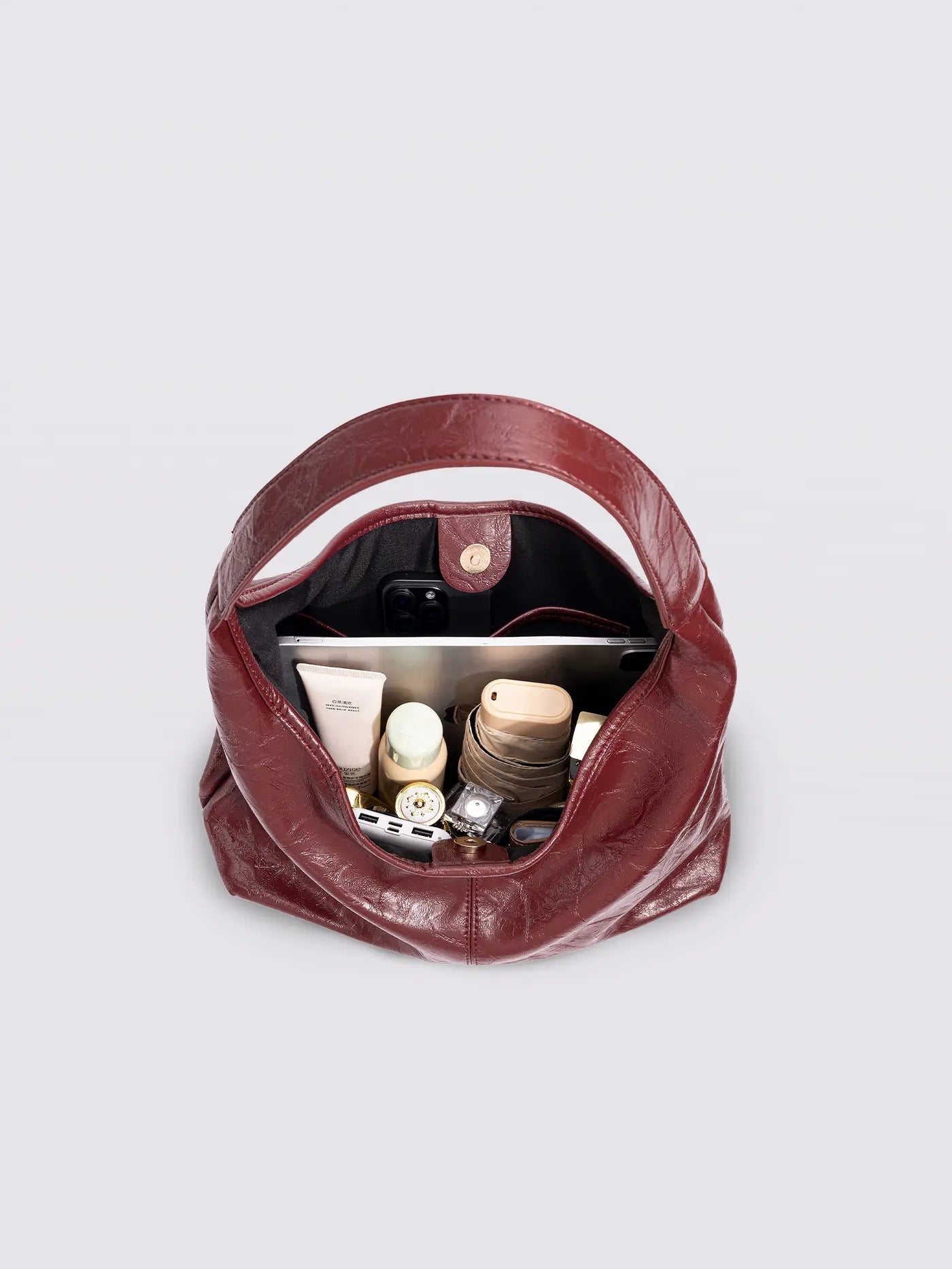 YAYA Distressed Leather Tote