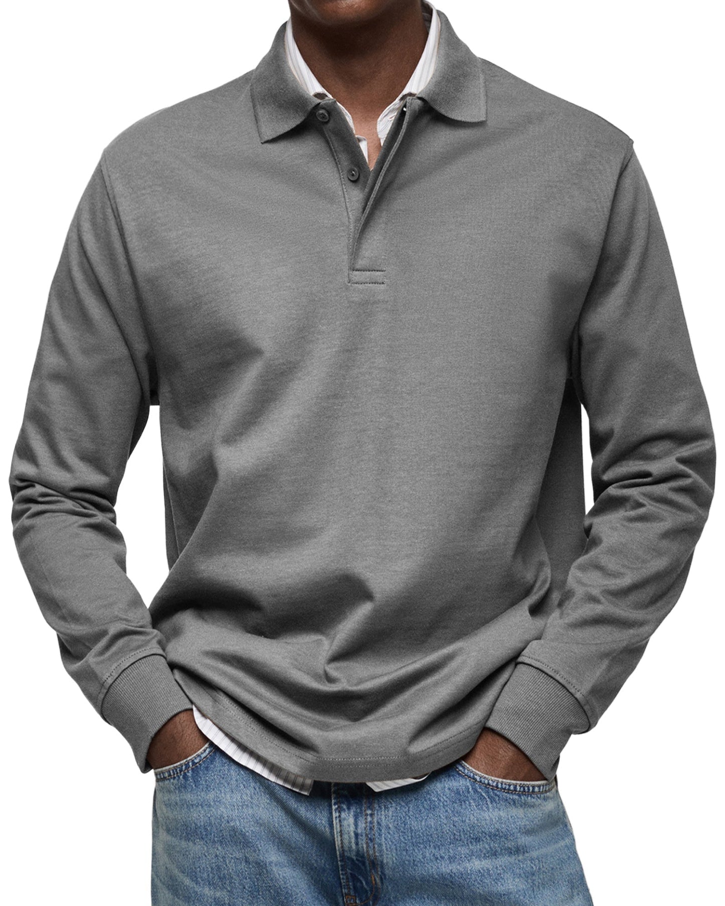 Heravis | Luxury Long-Sleeve Polo