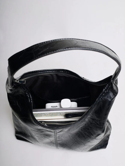 YAYA Distressed Leather Tote