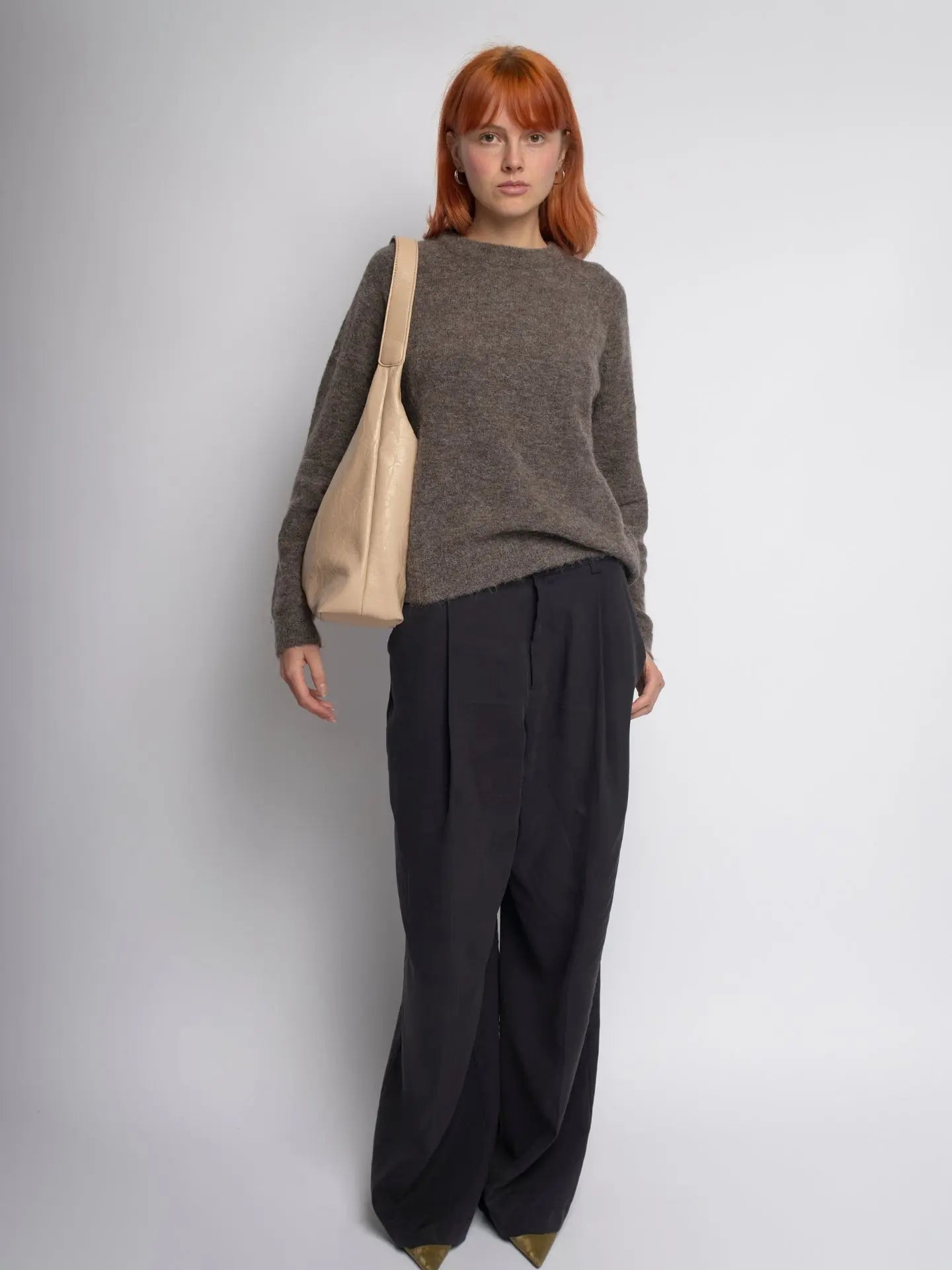 YAYA Distressed Leather Tote