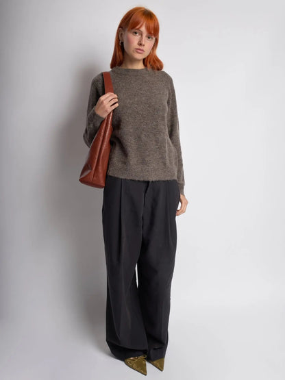 YAYA Distressed Leather Tote