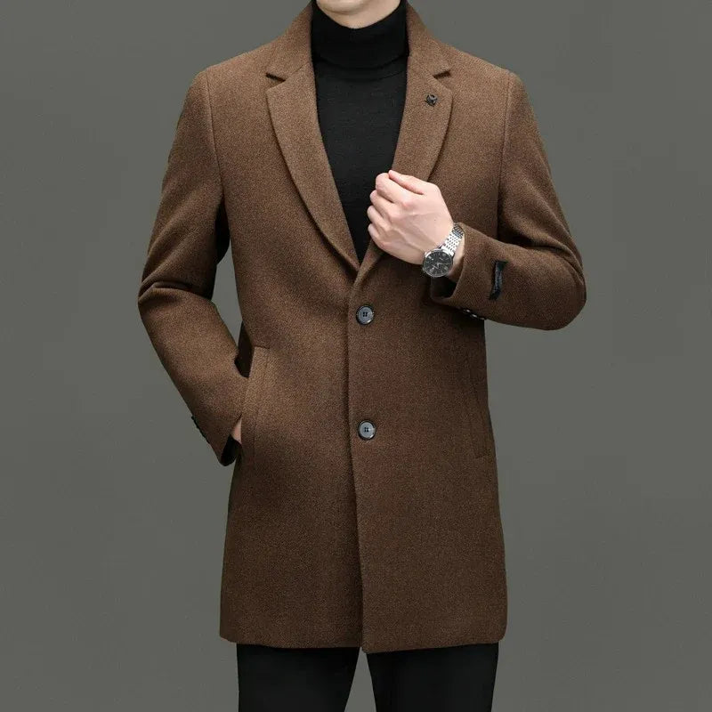 Men’s Harrington Wool-Blend Coat
