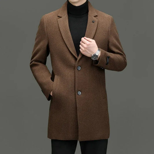 Men’s Harrington Wool-Blend Coat