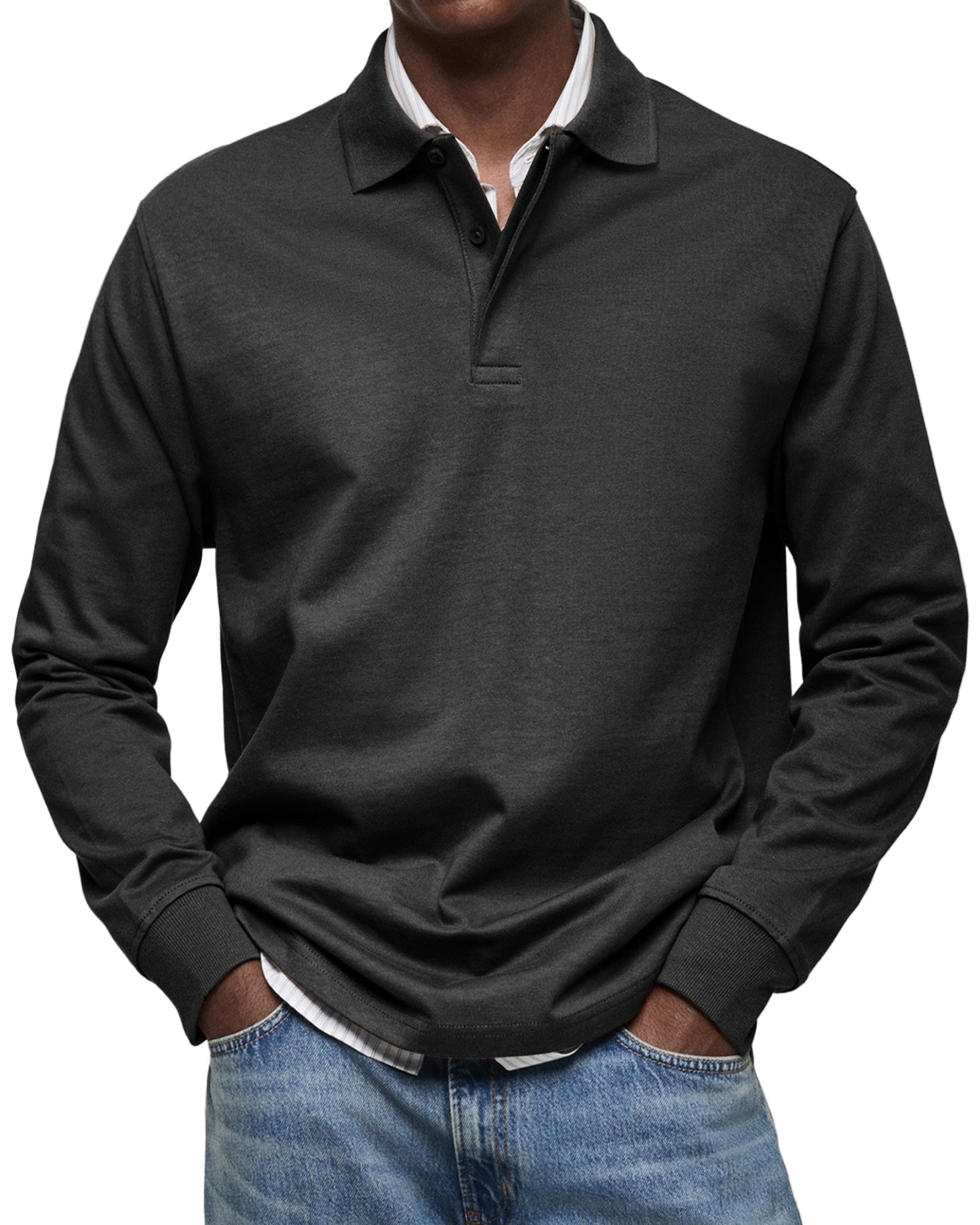 Heravis | Luxury Long-Sleeve Polo