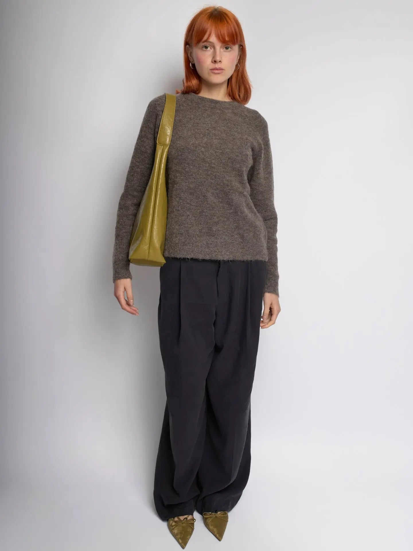 YAYA Distressed Leather Tote