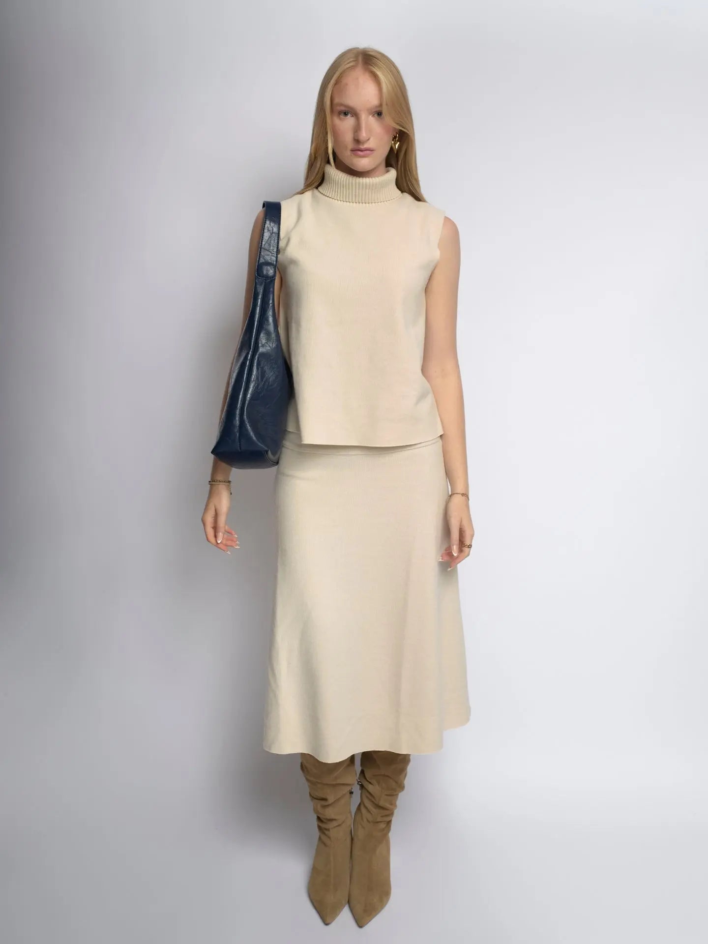 YAYA Distressed Leather Tote