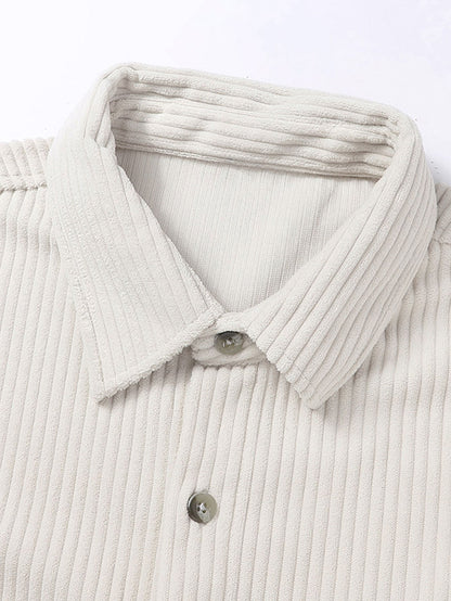 Relax Fit Button Up Corduroy Shirt