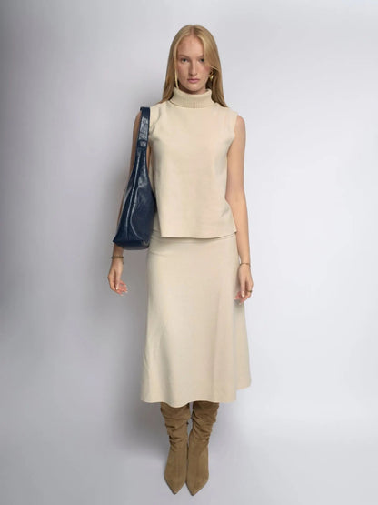 YAYA Distressed Leather Tote