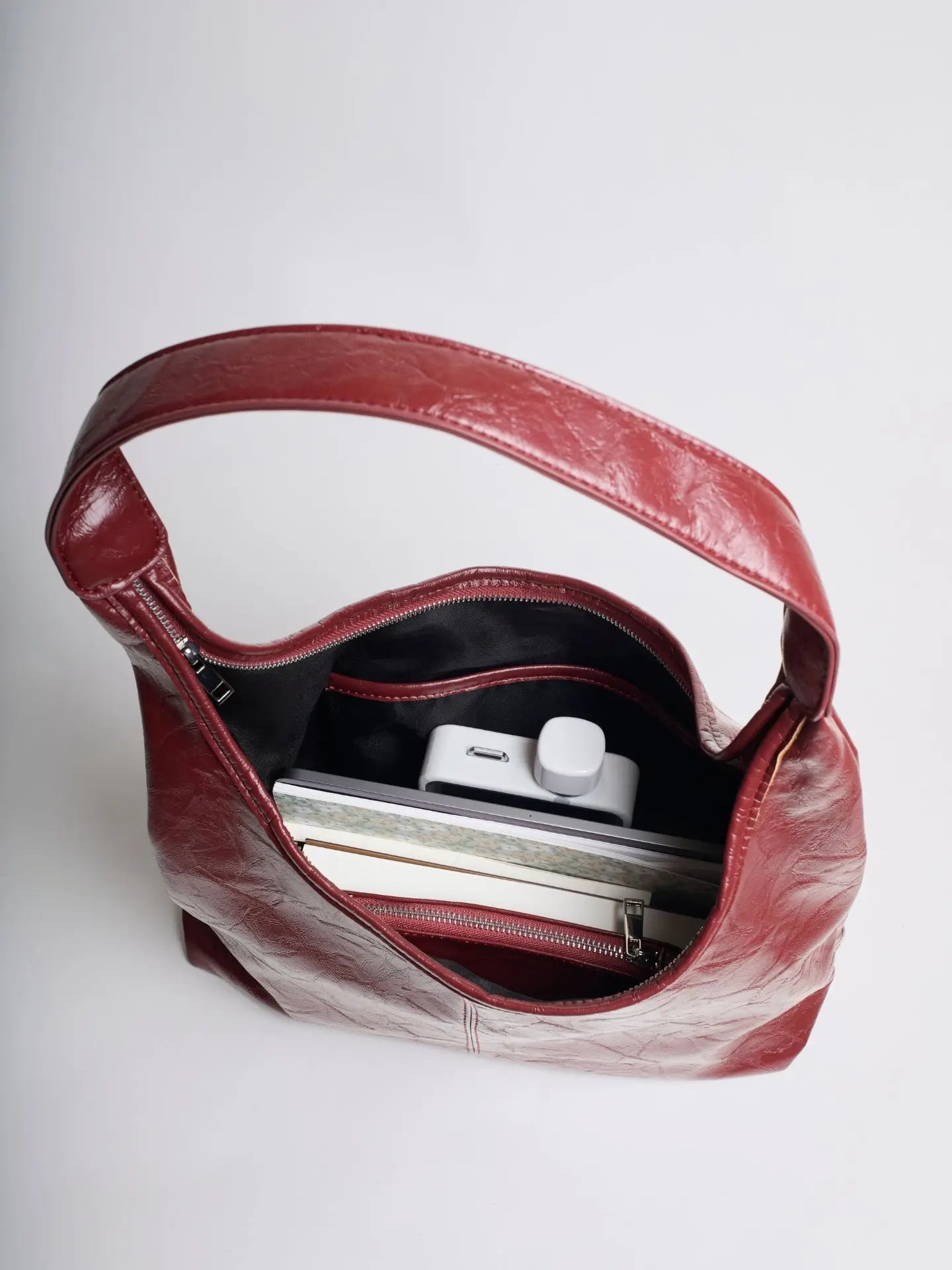 YAYA Distressed Leather Tote