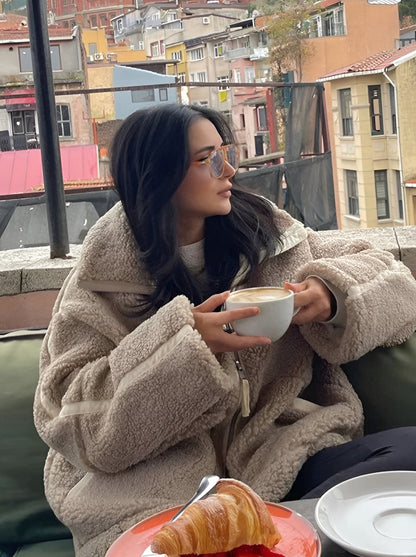 Oversized Teddy Coat