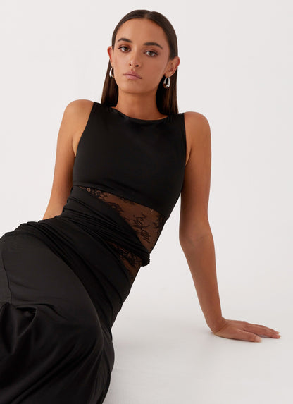 Leni | Maxi dress with cut-outs and lacing
