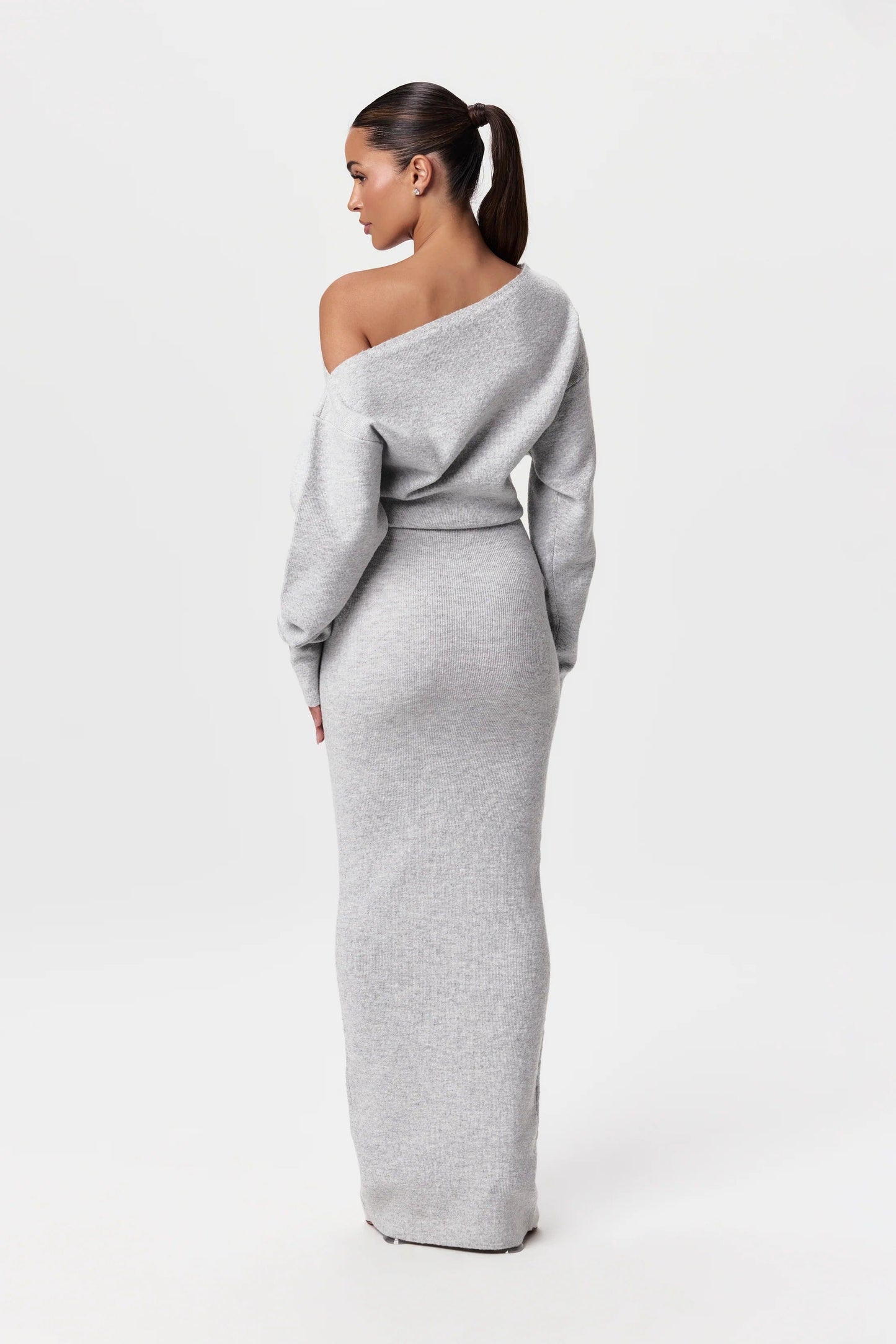 SERENA | OFF-SHOULDER KNIT DRESS