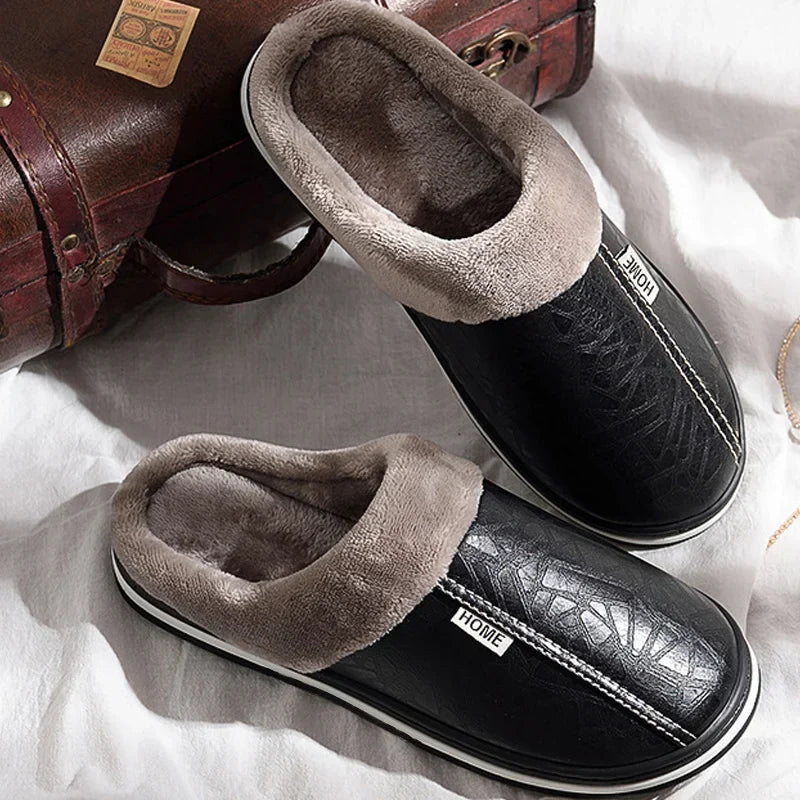 Elegant Leather Comfort Slides